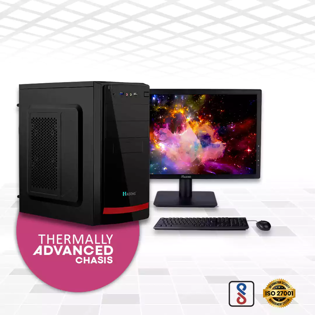 i3 Core 12th Generation desktop |16GB RAM | 1 TB HDD | H610 Motherboard Chipset | 21.5 Inch Big Screen | Desktop Set